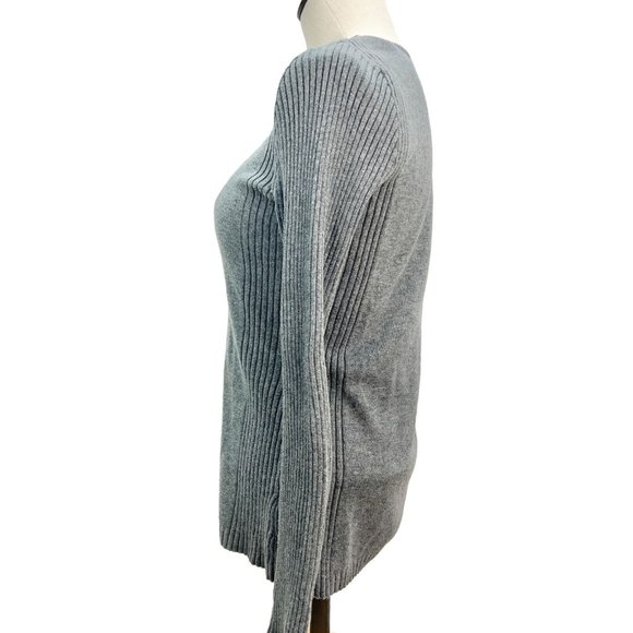 Relativity Sweater Womens Small Gray Long Sleeves - Picture 3 of 8